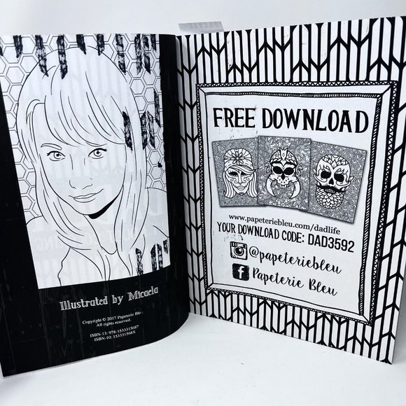 #Dadlife A Manly Adult Coloring Book Copyright 2017 Parody‎ Fatherhood Dads - Picture 2 of 10